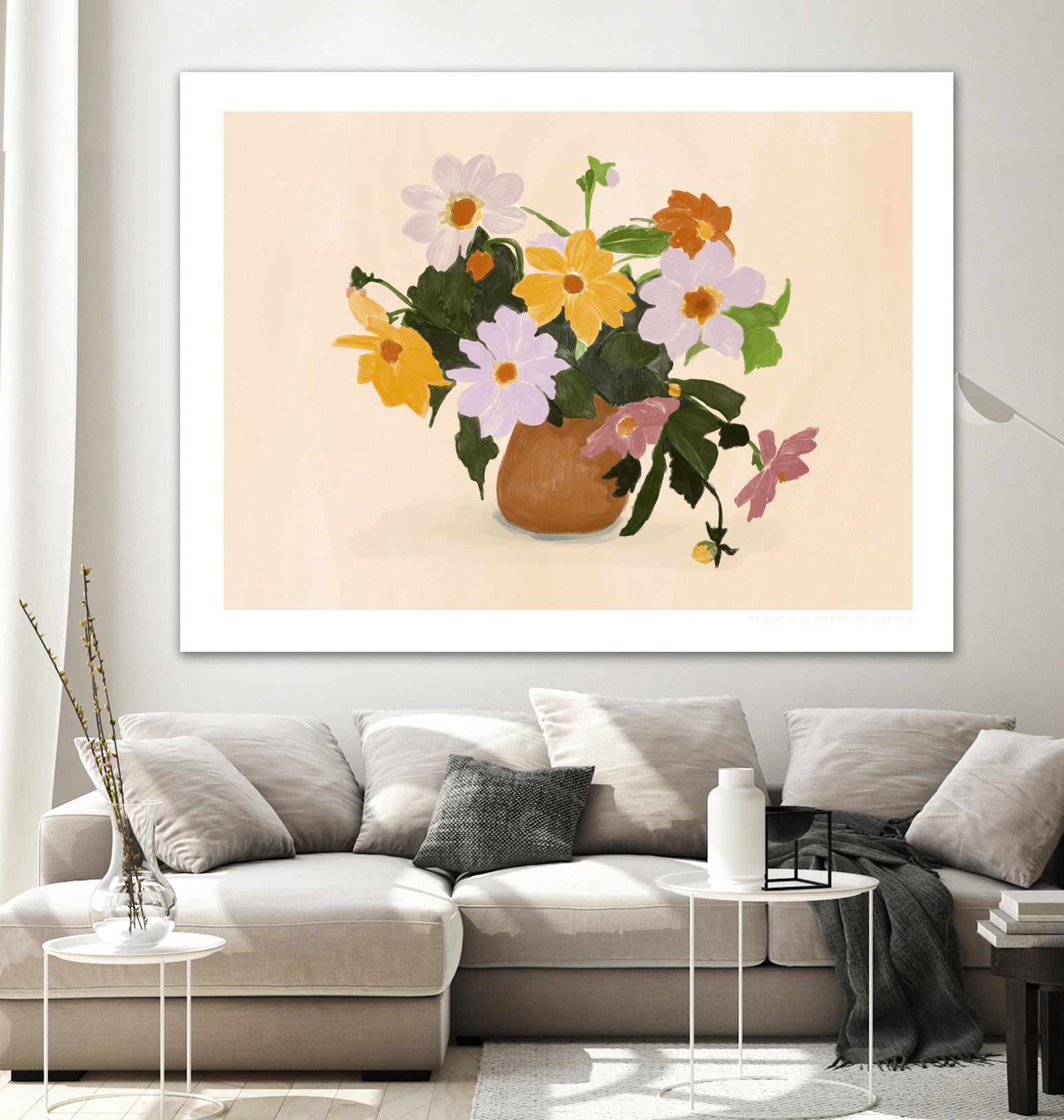 Pandcsummerflowers Copy by Jenny on GIANT ART - liz rome