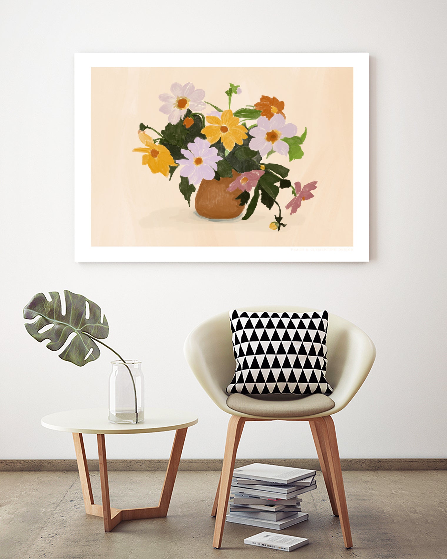 Pandcsummerflowers Copy by Jenny on GIANT ART - liz rome