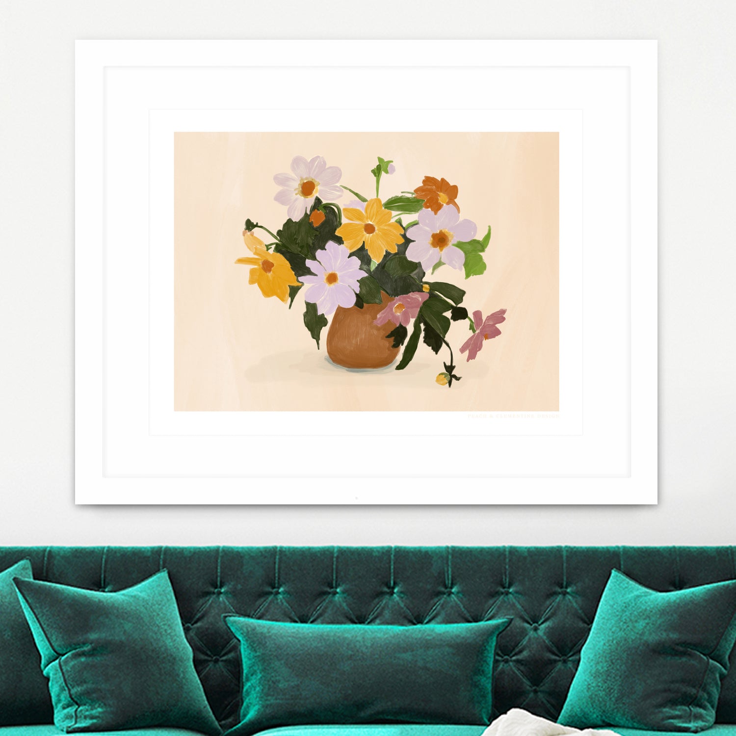 Pandcsummerflowers Copy by Jenny on GIANT ART - liz rome