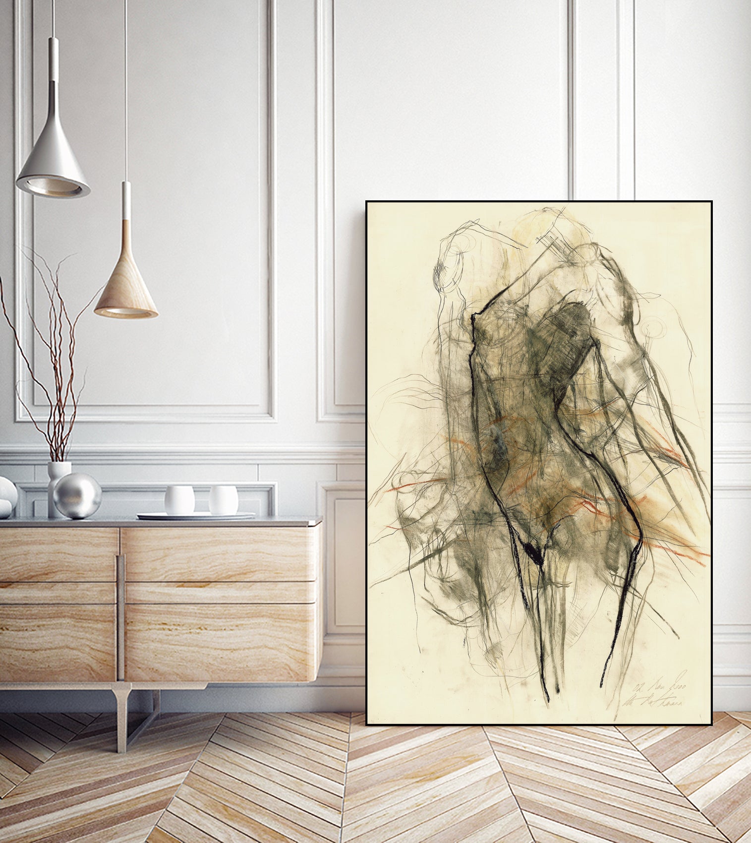 Impression Of Movement And Emotion by Ute Rathmann on GIANT ART - figurative abstract art