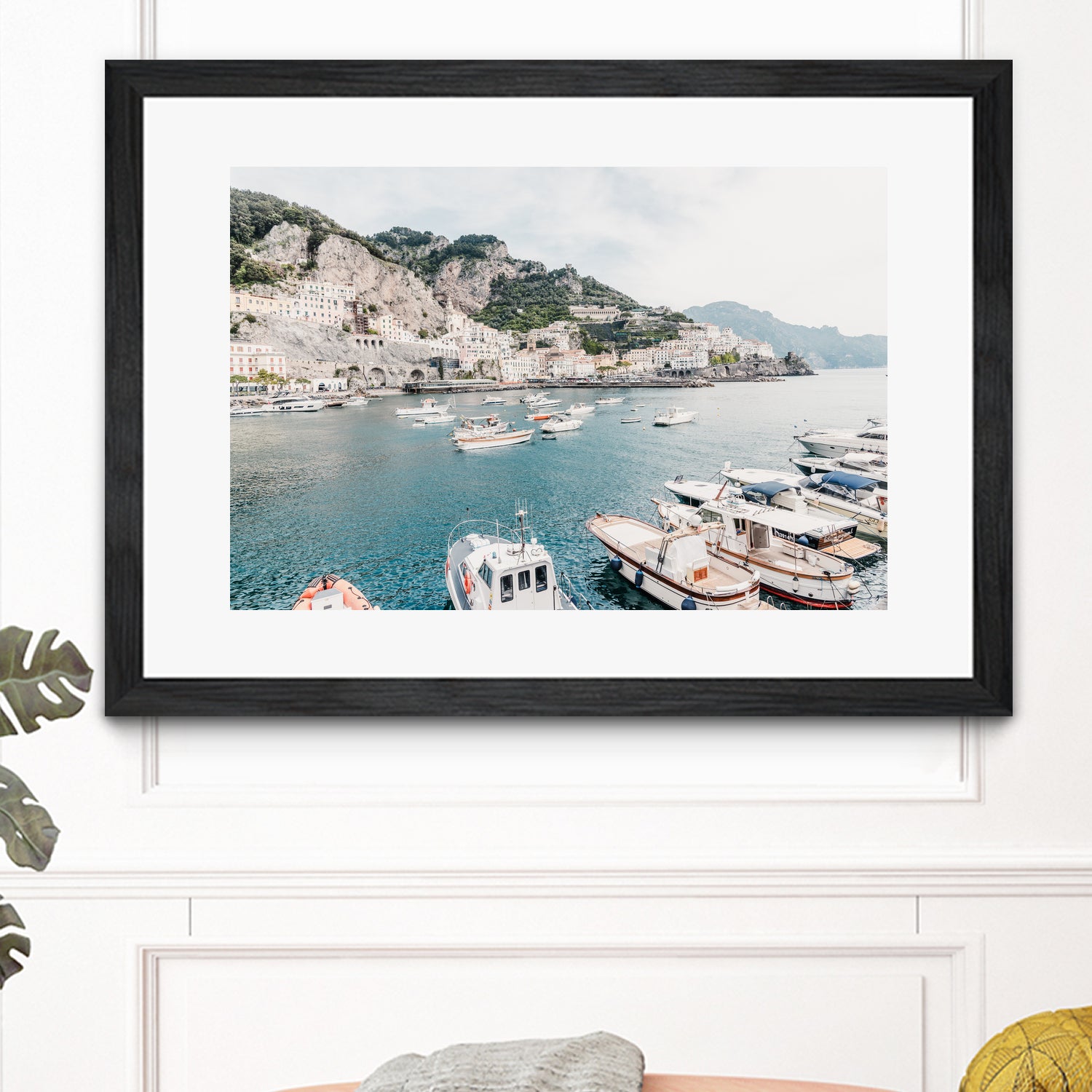 Amalfi coast with boats #2 by Photolovers on GIANT ART - landscape harmony