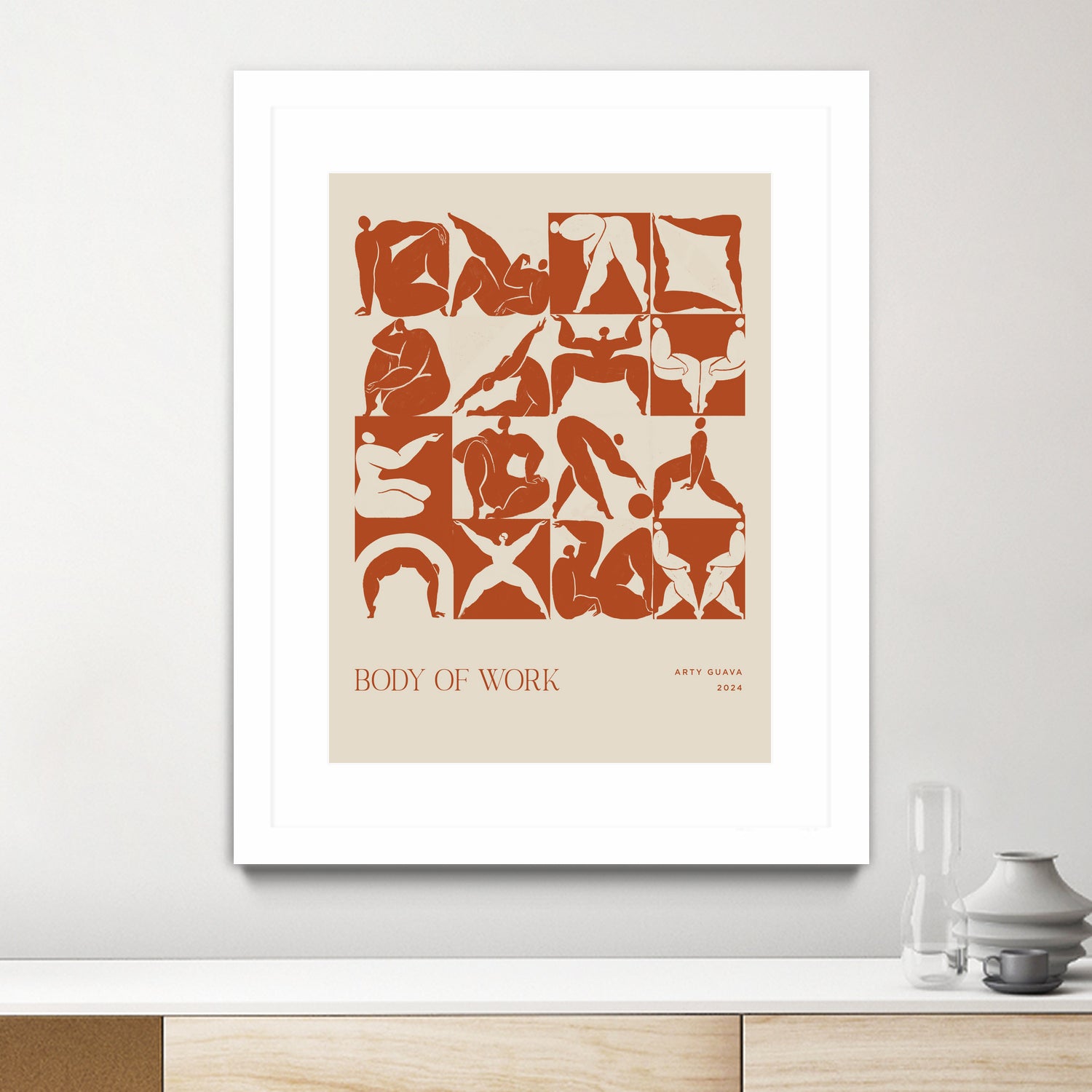 Body of Work (terracotta) by Arty Guava on GIANT ART - 9600 illustration