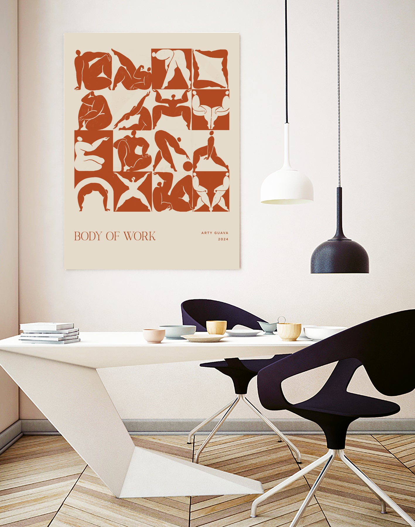 Body of Work (terracotta) by Arty Guava on GIANT ART - 9600 illustration