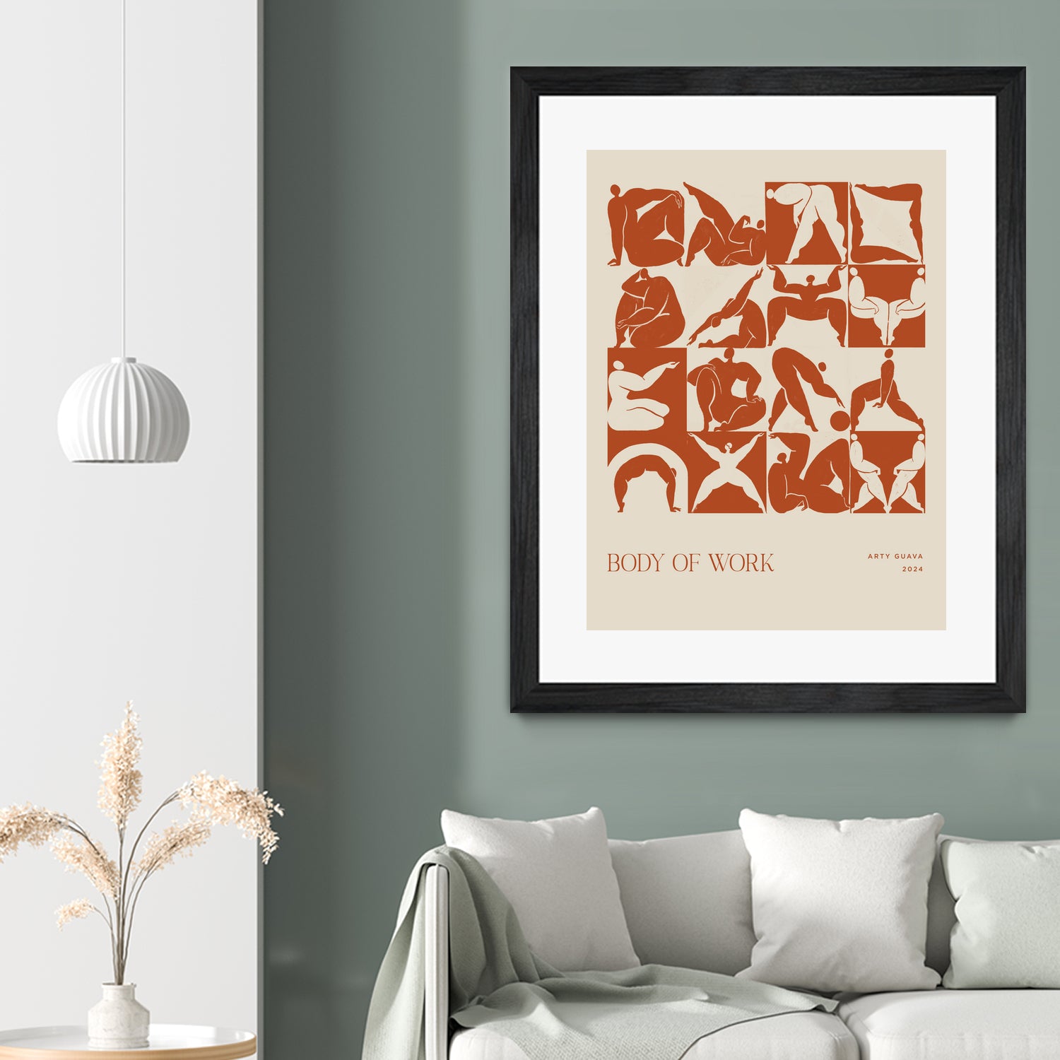 Body of Work (terracotta) by Arty Guava on GIANT ART - 9600 illustration