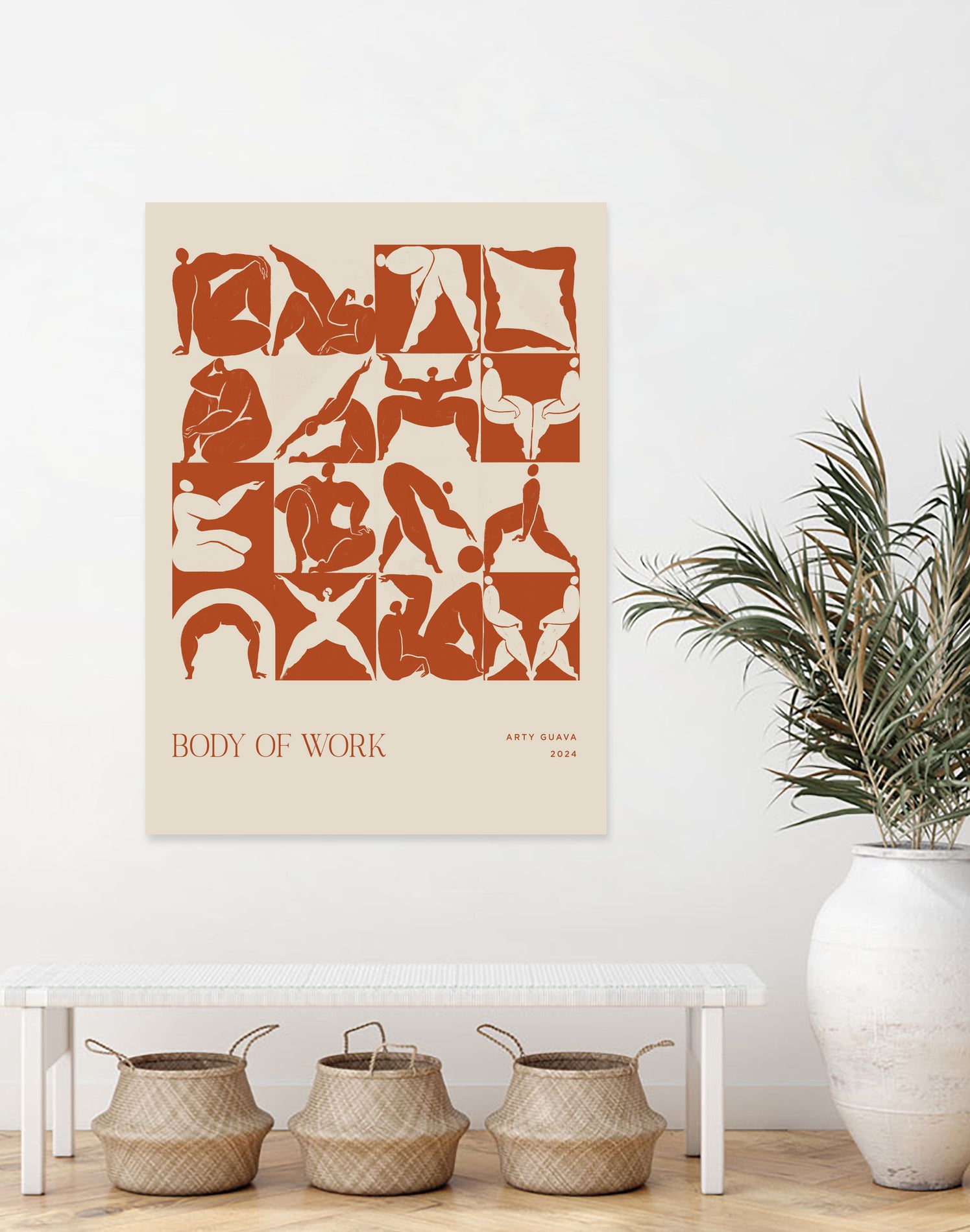 Body of Work (terracotta) by Arty Guava on GIANT ART - 9600 illustration