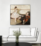 The Dance Lesson by Edgar Degas on GIANT ART - 3543 illustration