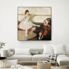 The Dance Lesson by Edgar Degas on GIANT ART - 3543 illustration