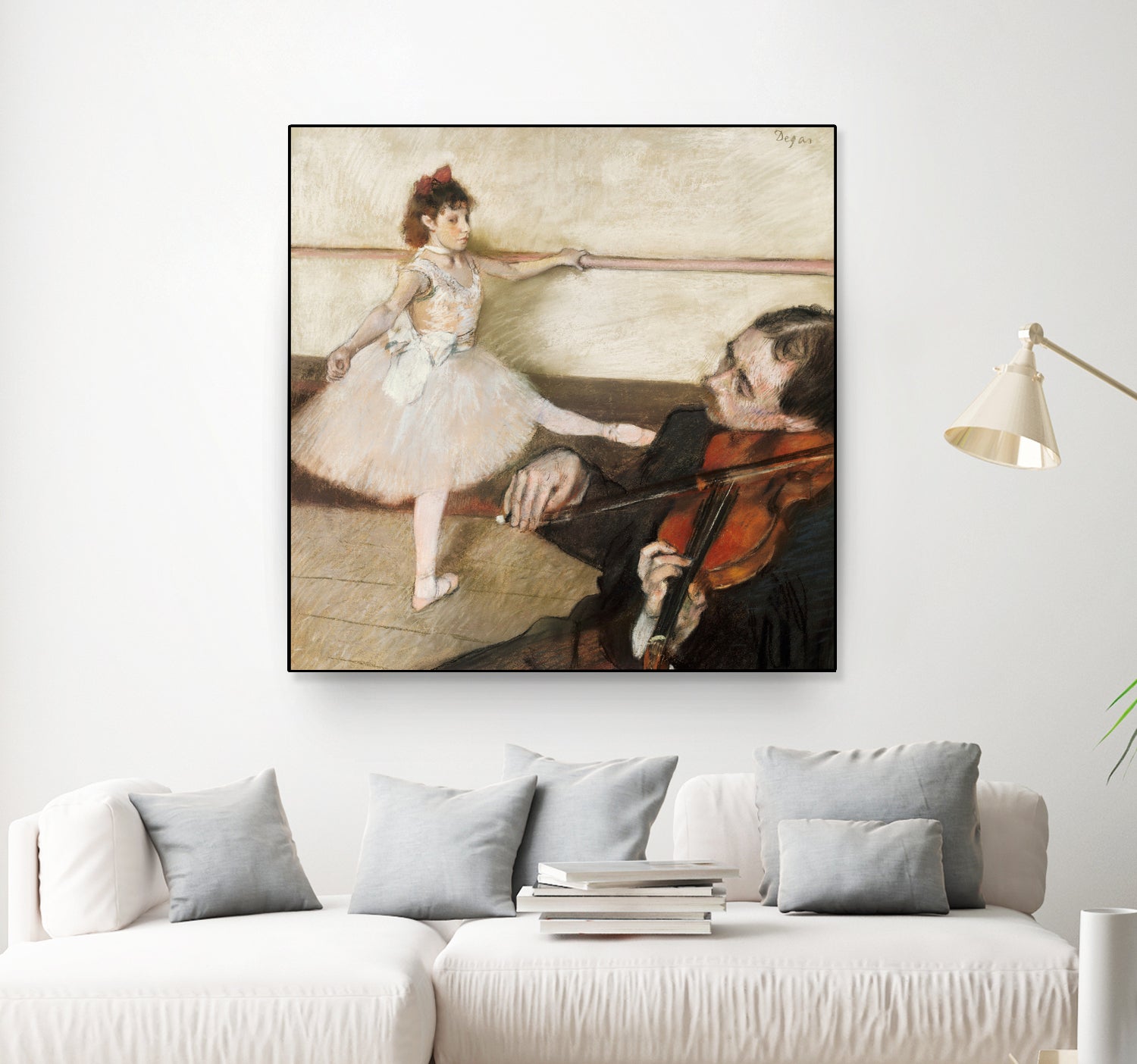 The Dance Lesson by Edgar Degas on GIANT ART - 3543 illustration
