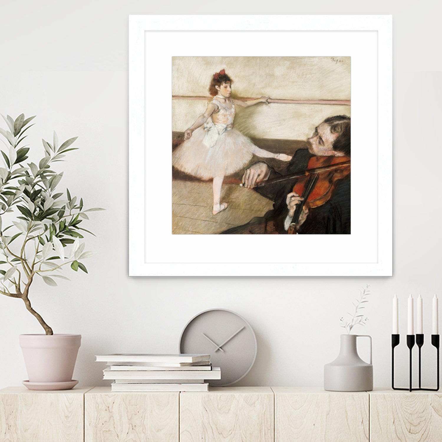 The Dance Lesson by Edgar Degas on GIANT ART - 3543 illustration