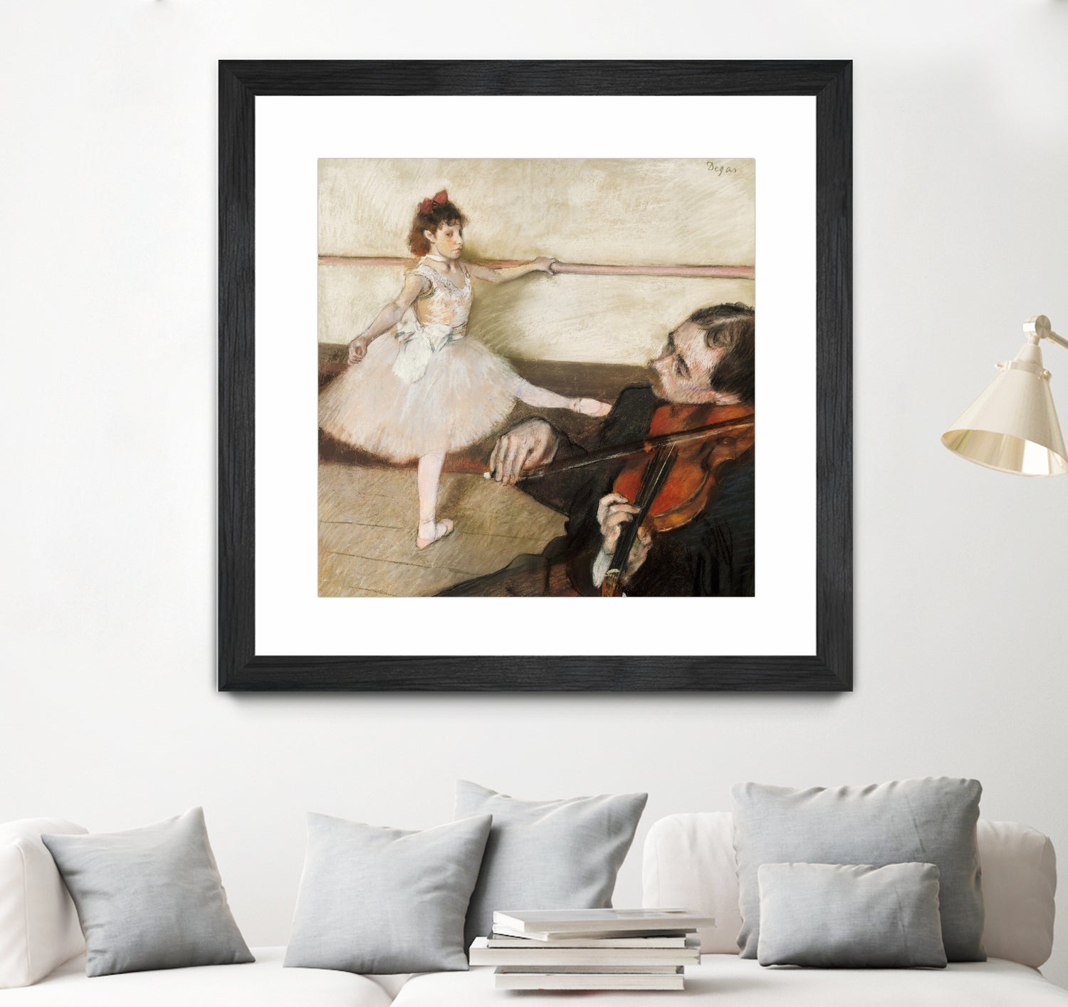 The Dance Lesson by Edgar Degas on GIANT ART - 3543 illustration