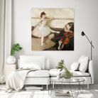 The Dance Lesson by Edgar Degas on GIANT ART - 3543 illustration
