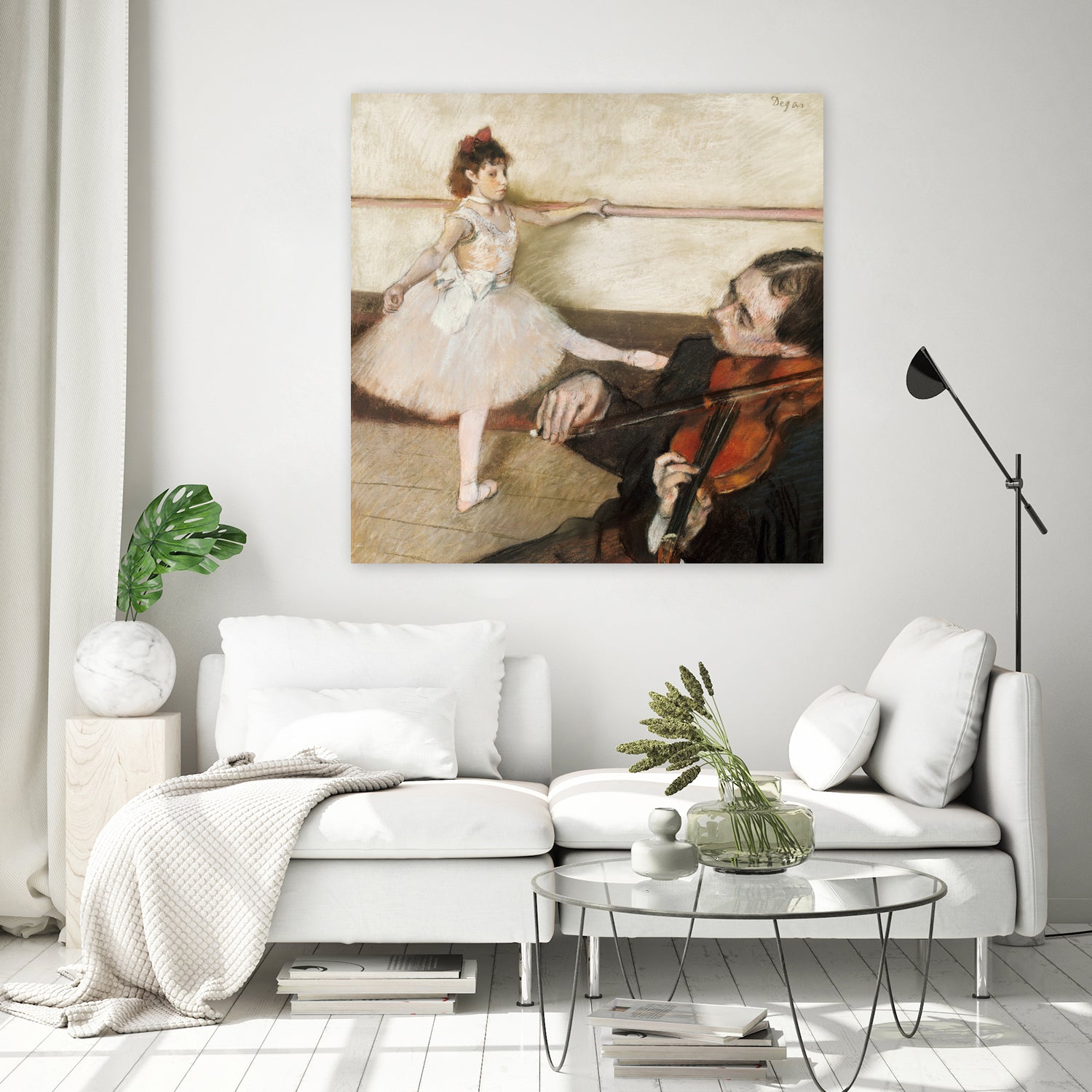 The Dance Lesson by Edgar Degas on GIANT ART - 3543 illustration