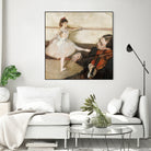The Dance Lesson by Edgar Degas on GIANT ART - 3543 illustration
