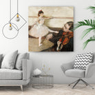 The Dance Lesson by Edgar Degas on GIANT ART - 3543 illustration