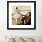 The Dance Lesson by Edgar Degas on GIANT ART - 3543 illustration