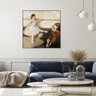 The Dance Lesson by Edgar Degas on GIANT ART - 3543 illustration
