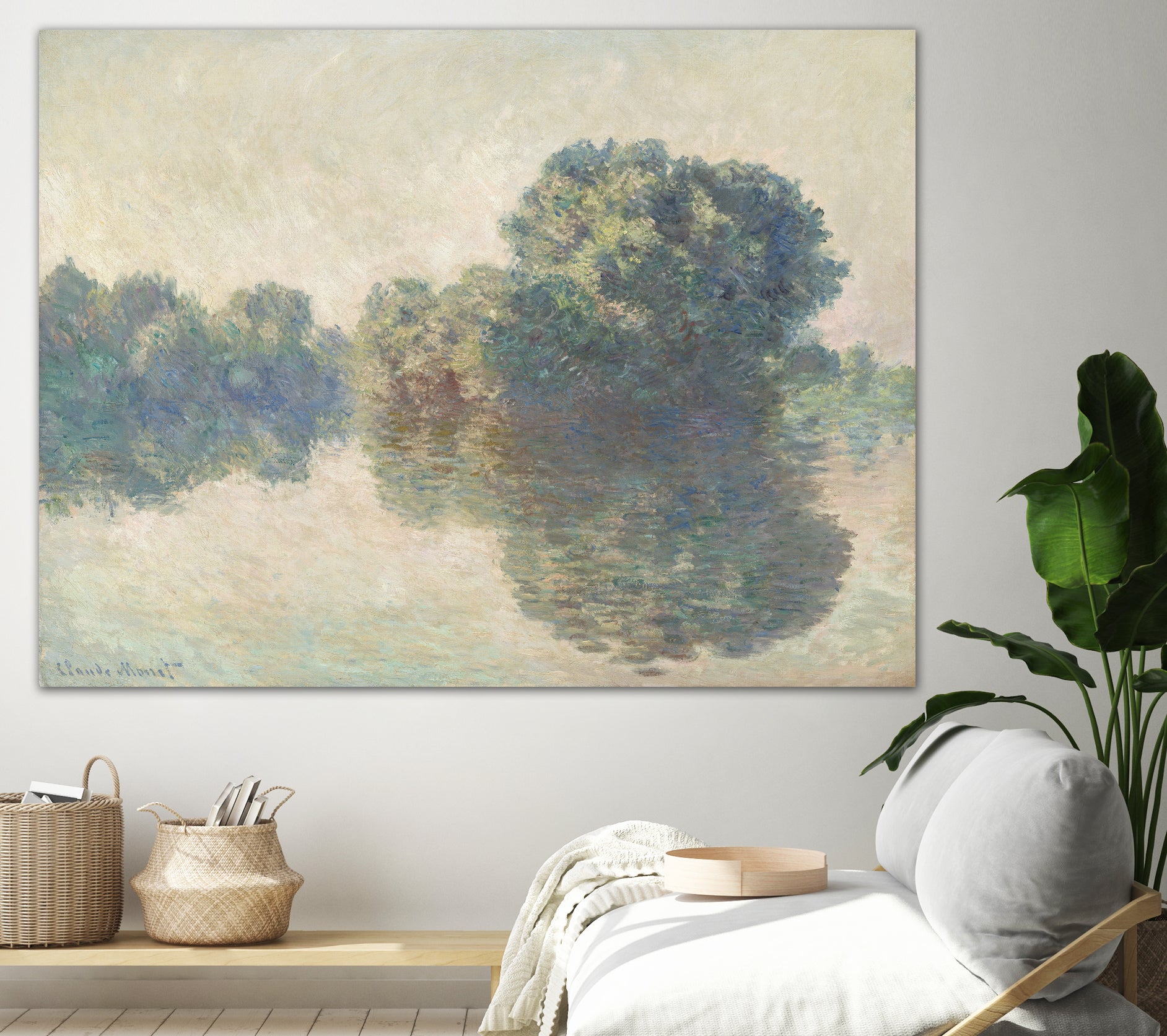 The Seine At Giverny (1897) by Claude Monet on GIANT ART - paintings painting