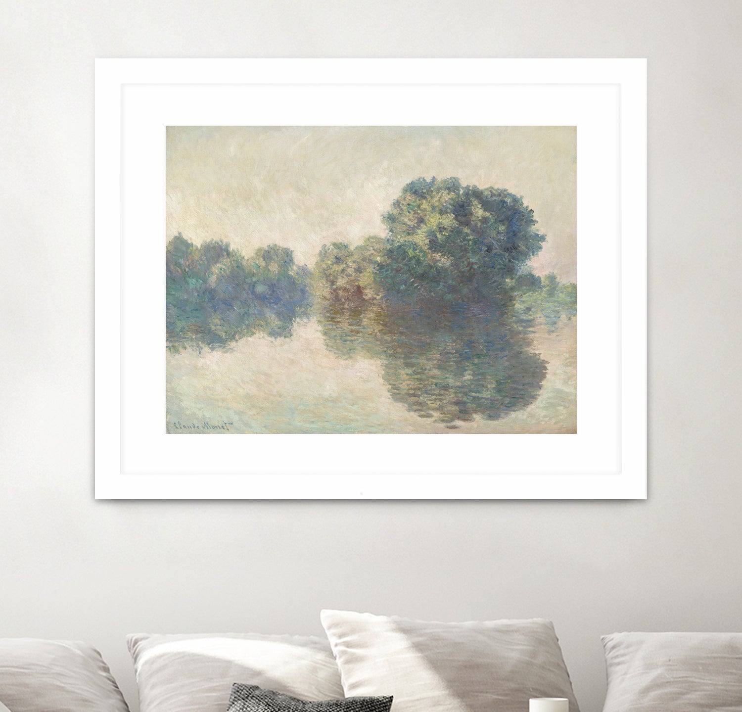 The Seine At Giverny (1897) by Claude Monet on GIANT ART - paintings painting