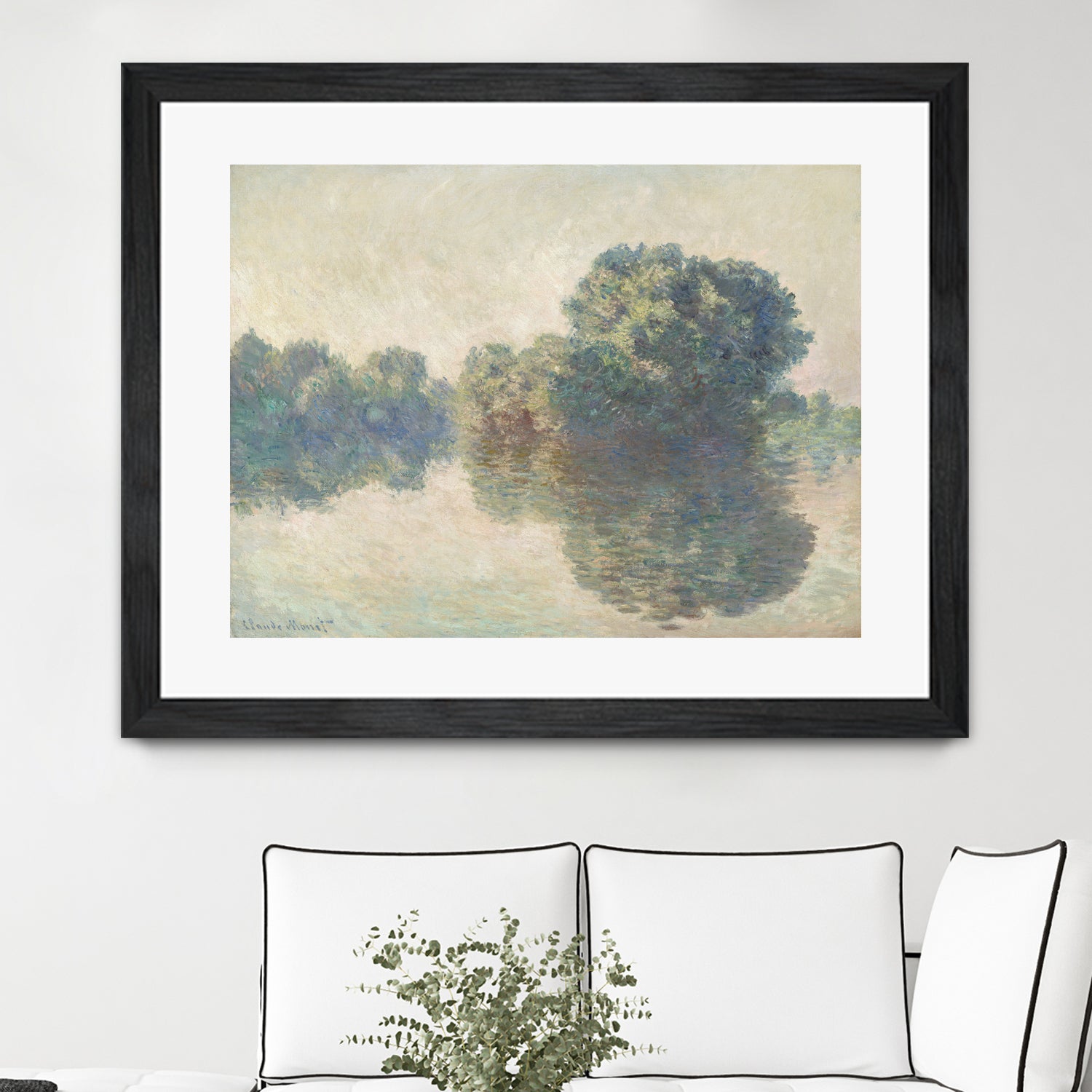 The Seine At Giverny (1897) by Claude Monet on GIANT ART - paintings painting