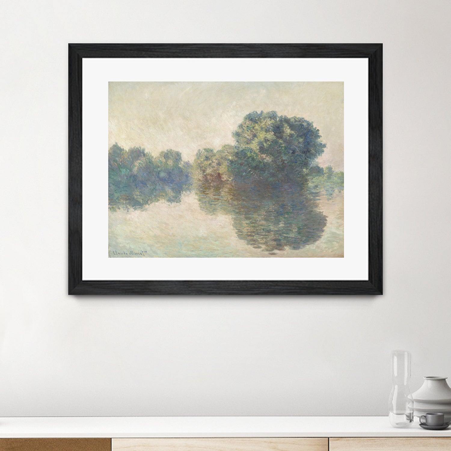 The Seine At Giverny (1897) by Claude Monet on GIANT ART - paintings painting