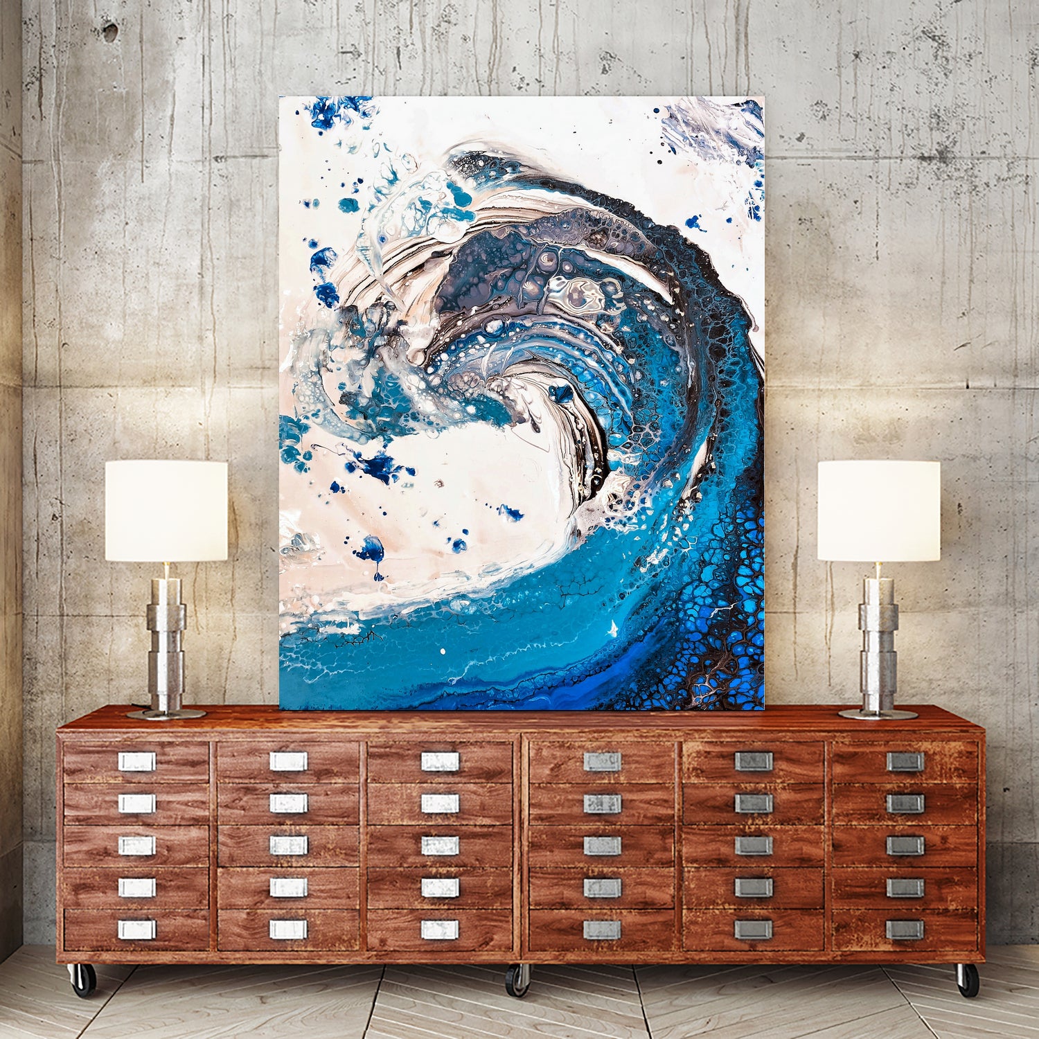Crazy Wave by Anda Bieza on GIANT ART - abstract painting