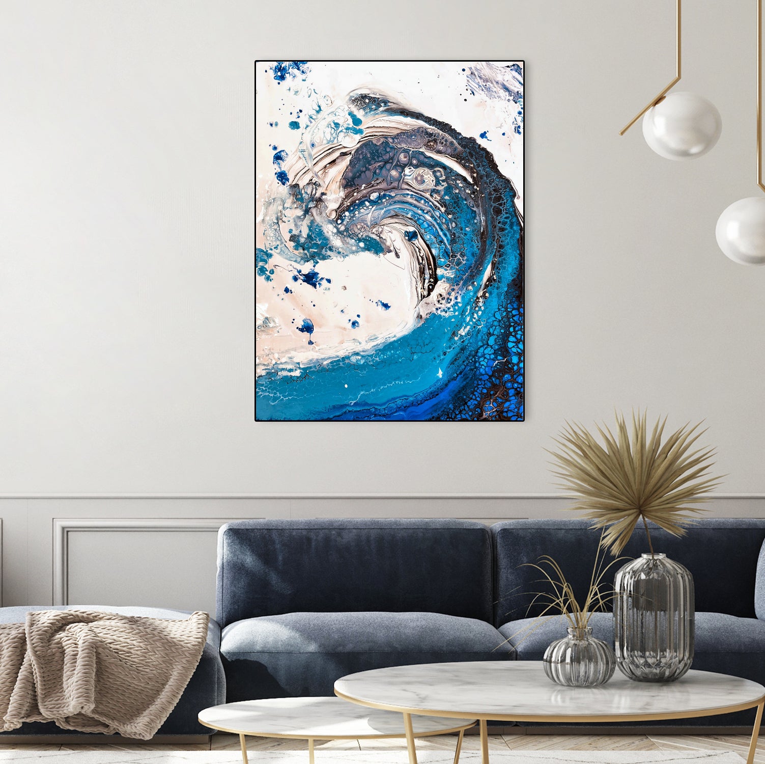 Crazy Wave by Anda Bieza on GIANT ART - abstract painting