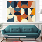 Geometry New12 Marron by Ana Rut Bre on GIANT ART - abstract abstract