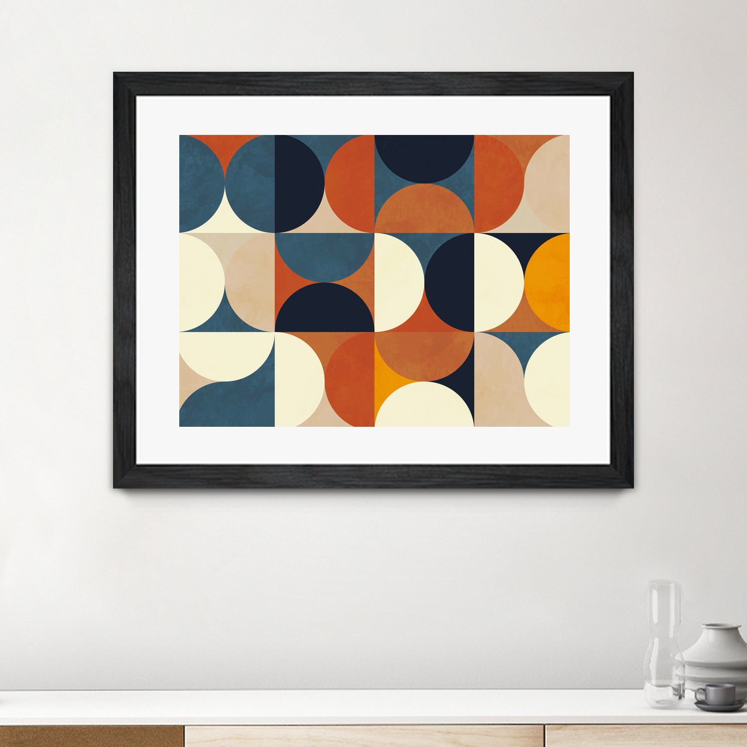 Geometry New12 Marron by Ana Rut Bre on GIANT ART - abstract abstract