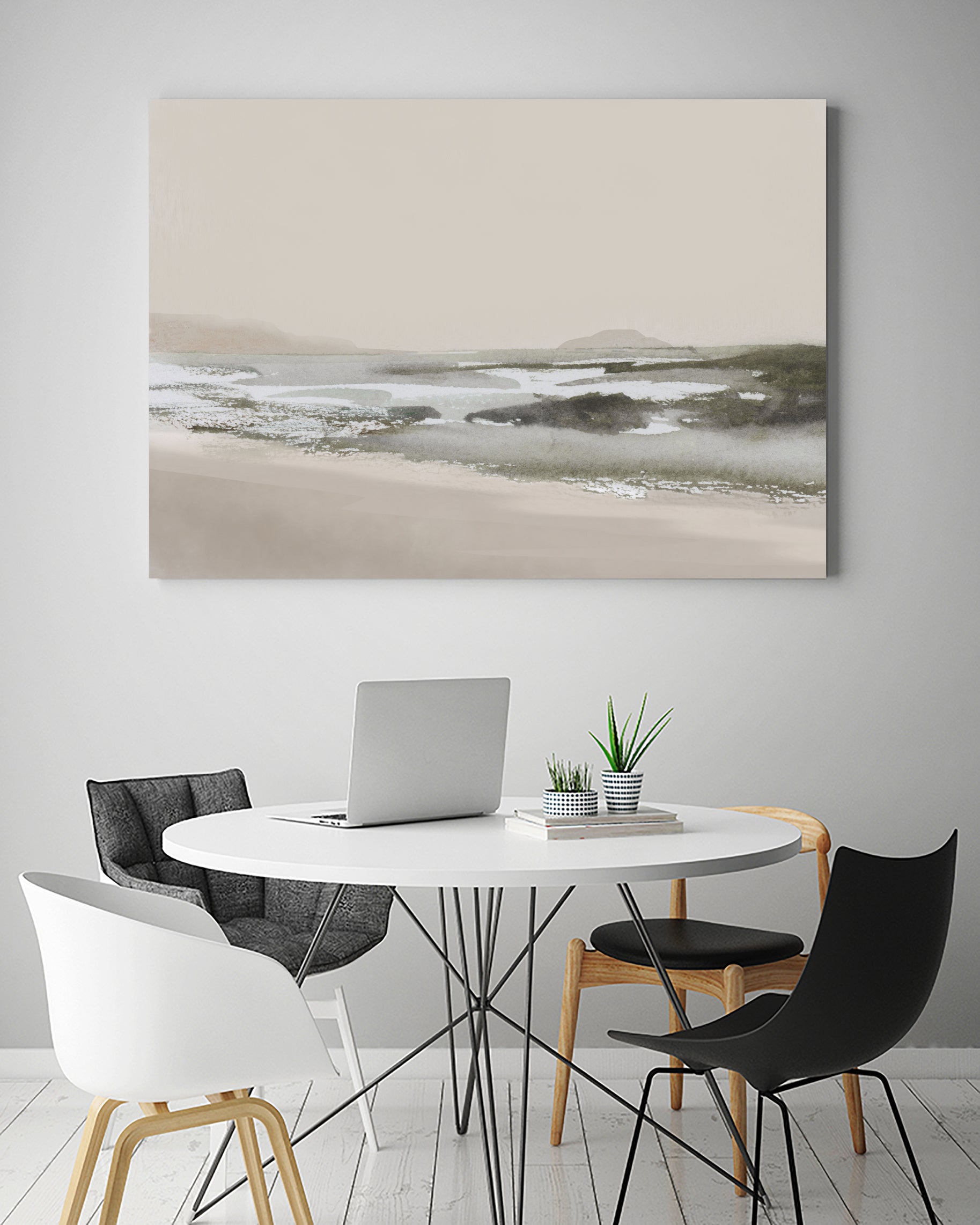 Calm Beach by Dan Hobday on GIANT ART - nature and landscapes nature
