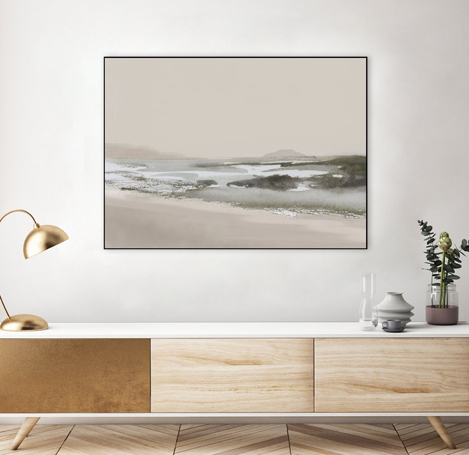 Calm Beach by Dan Hobday on GIANT ART - nature and landscapes nature