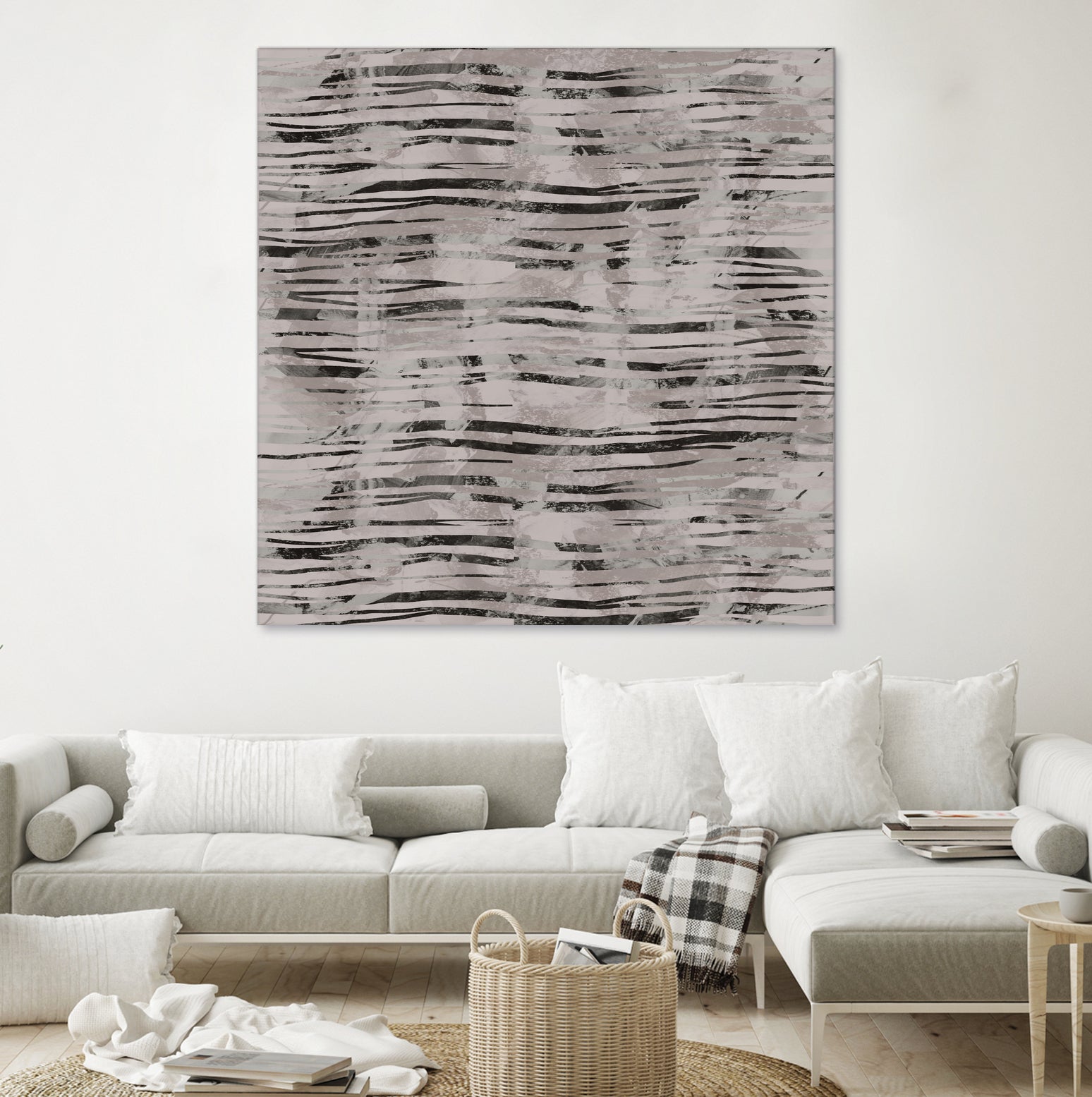 Minimal Organic Wavy Lines 7 by cartissi on GIANT ART - abstract sketch