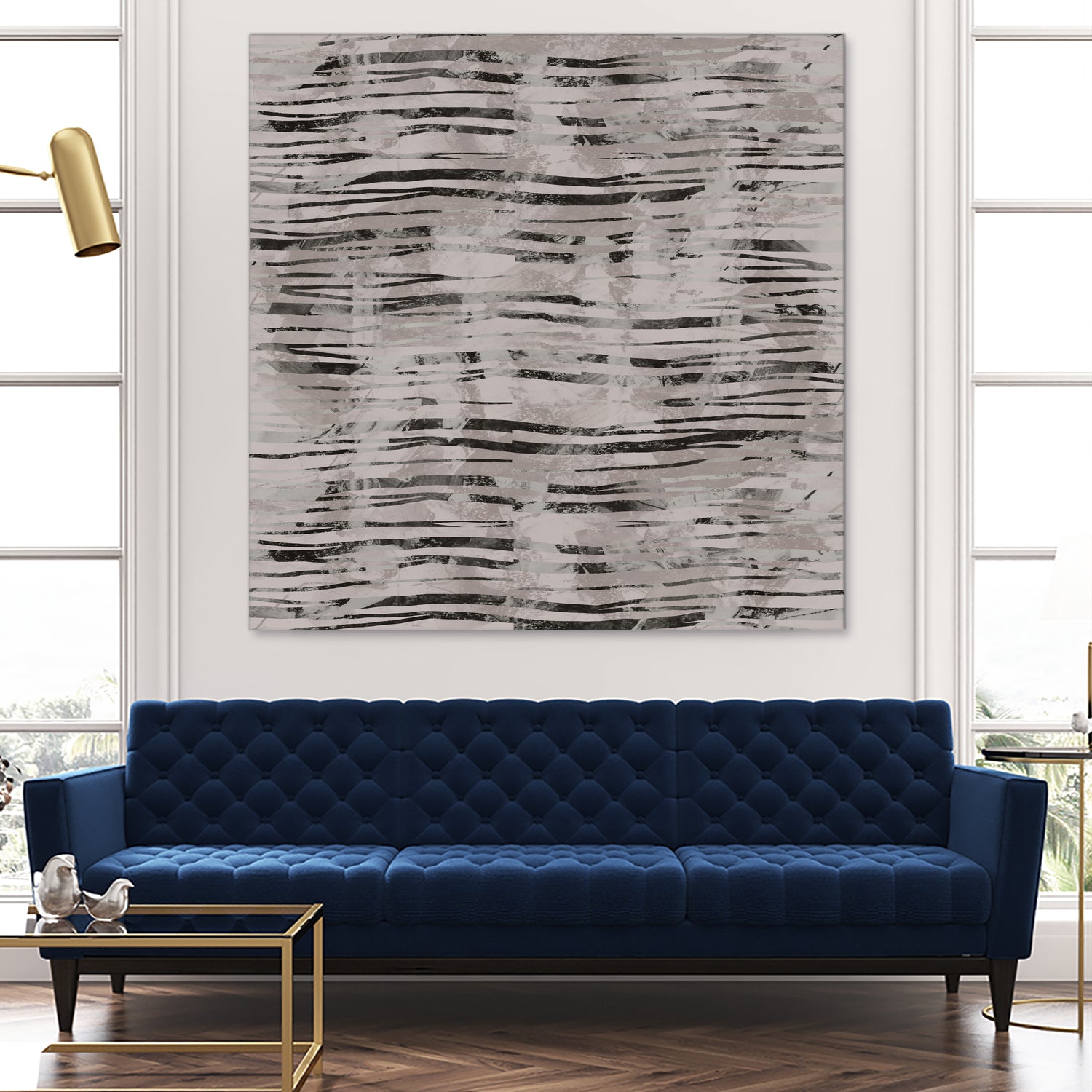 Minimal Organic Wavy Lines 7 by cartissi on GIANT ART - abstract sketch