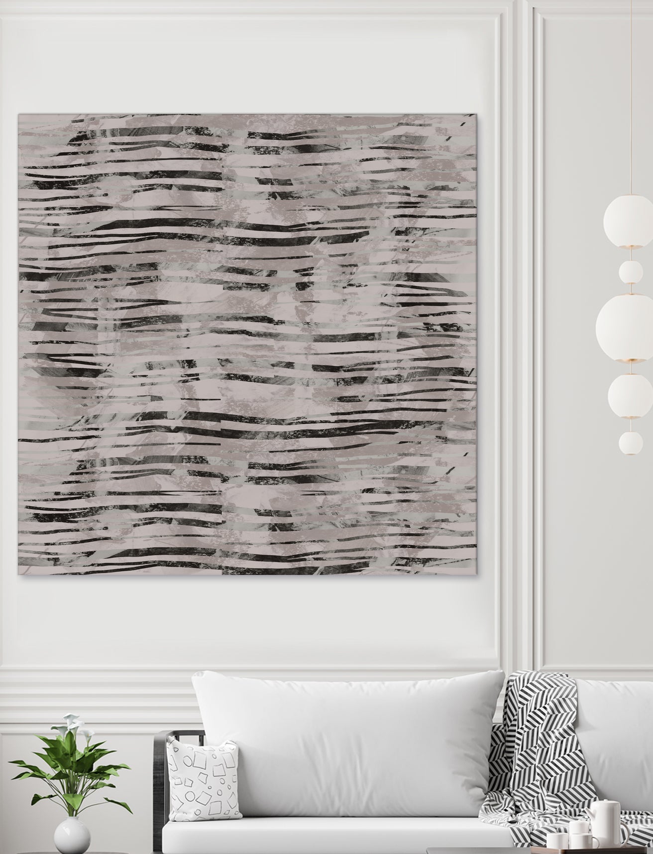 Minimal Organic Wavy Lines 7 by cartissi on GIANT ART - abstract sketch