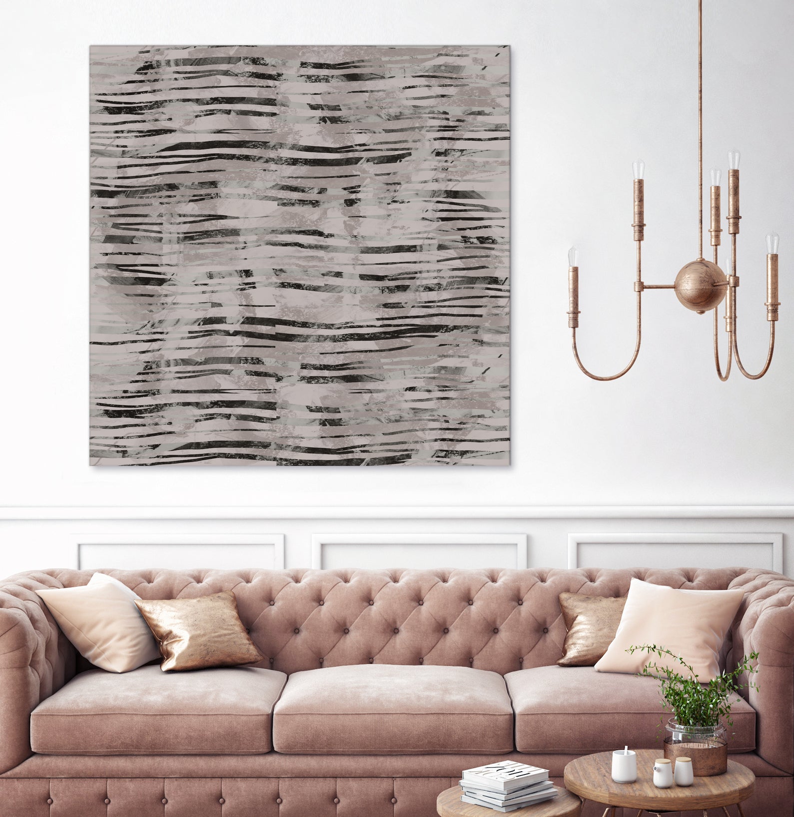 Minimal Organic Wavy Lines 7 by cartissi on GIANT ART - abstract sketch