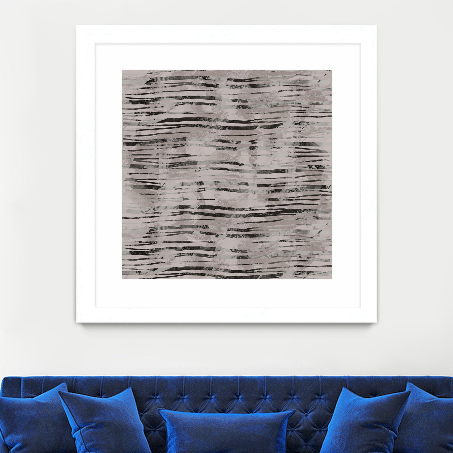 Minimal Organic Wavy Lines 7 by cartissi on GIANT ART - abstract sketch
