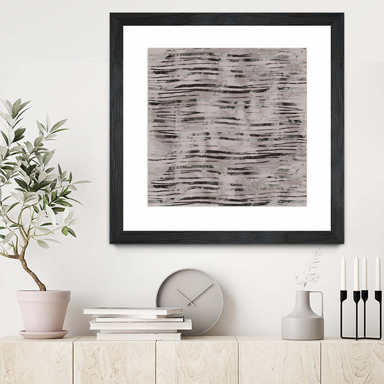 Minimal Organic Wavy Lines 7 by cartissi on GIANT ART - abstract sketch