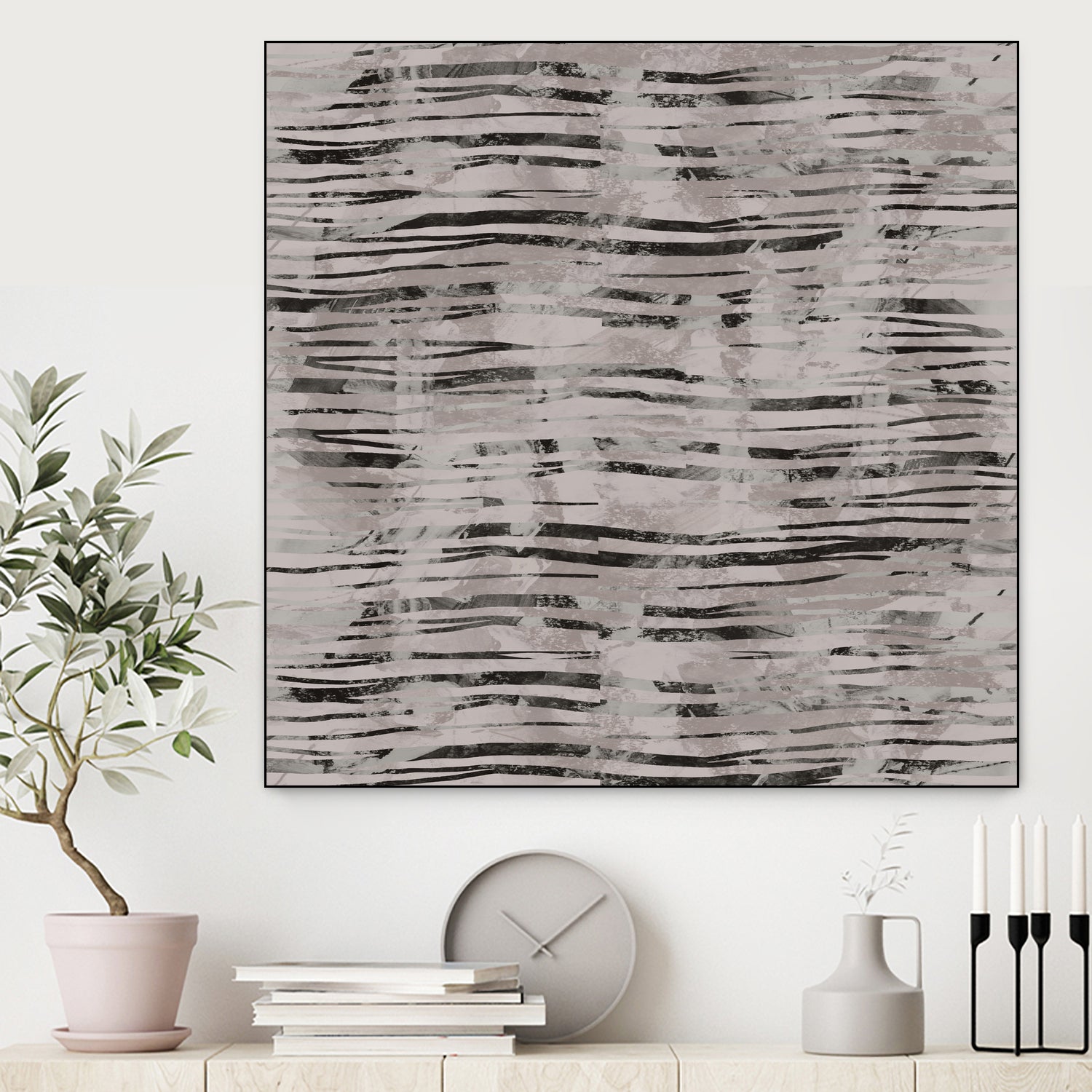 Minimal Organic Wavy Lines 7 by cartissi on GIANT ART - abstract sketch