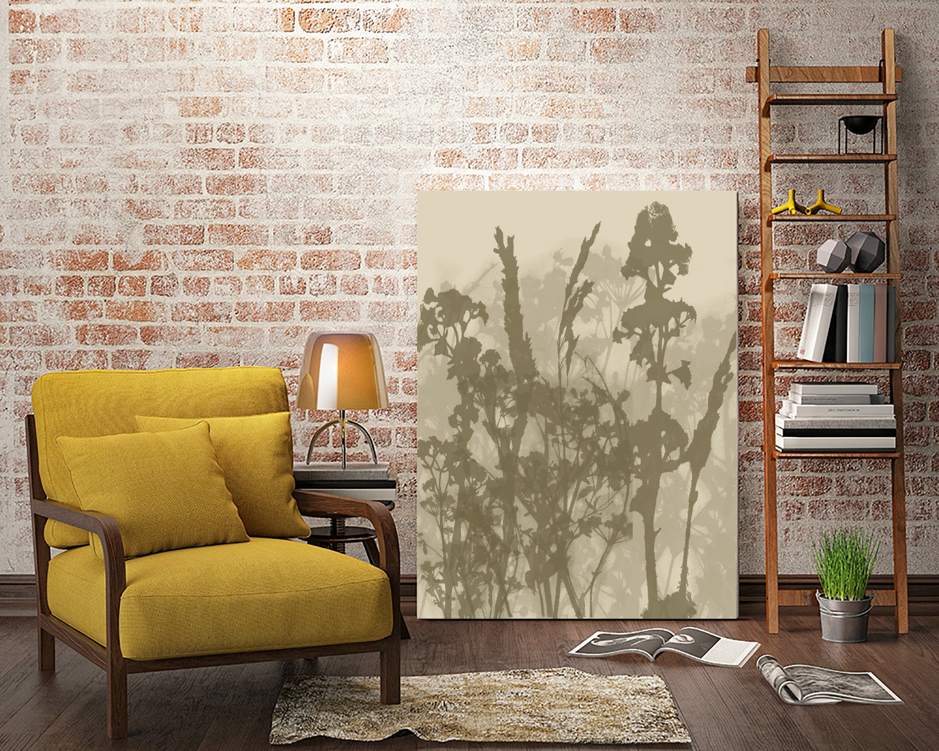 Misty Meadow. Abstract Botanical Art No.10 by Dina Dankers on GIANT ART - 5000 illustration