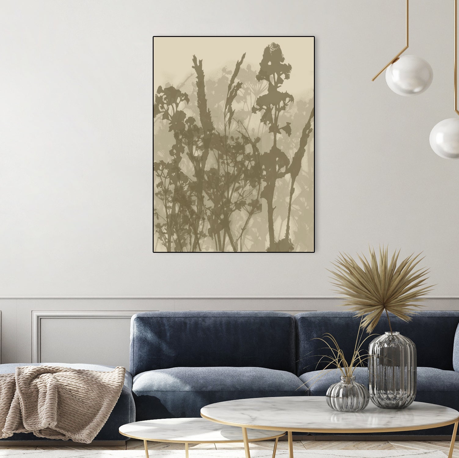 Misty Meadow. Abstract Botanical Art No.10 by Dina Dankers on GIANT ART - 5000 illustration