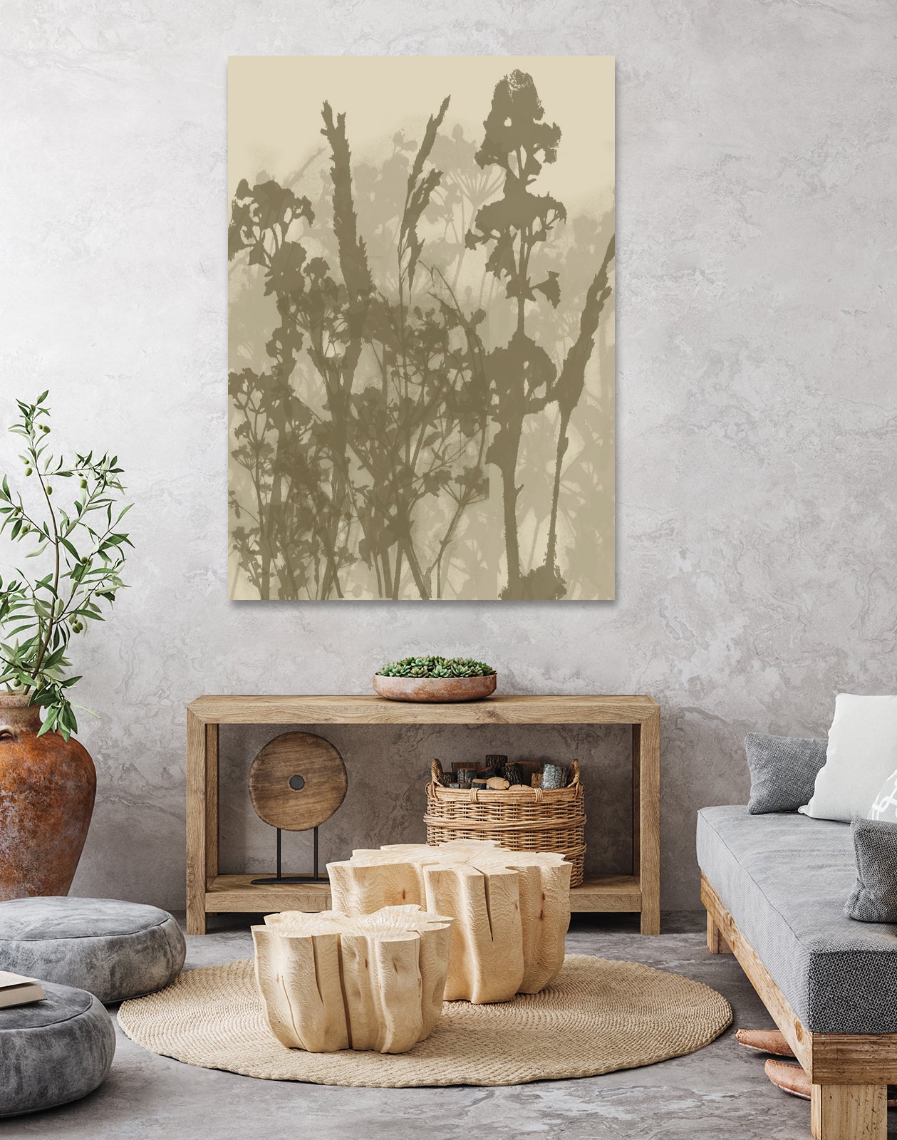 Misty Meadow. Abstract Botanical Art No.10 by Dina Dankers on GIANT ART - 5000 illustration