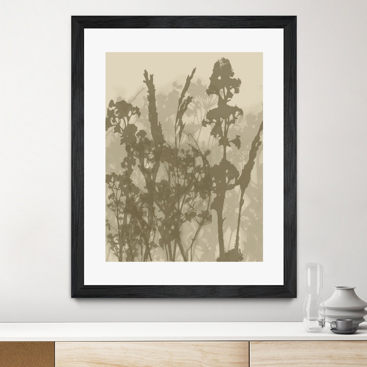Misty Meadow. Abstract Botanical Art No.10 by Dina Dankers on GIANT ART - 5000 illustration