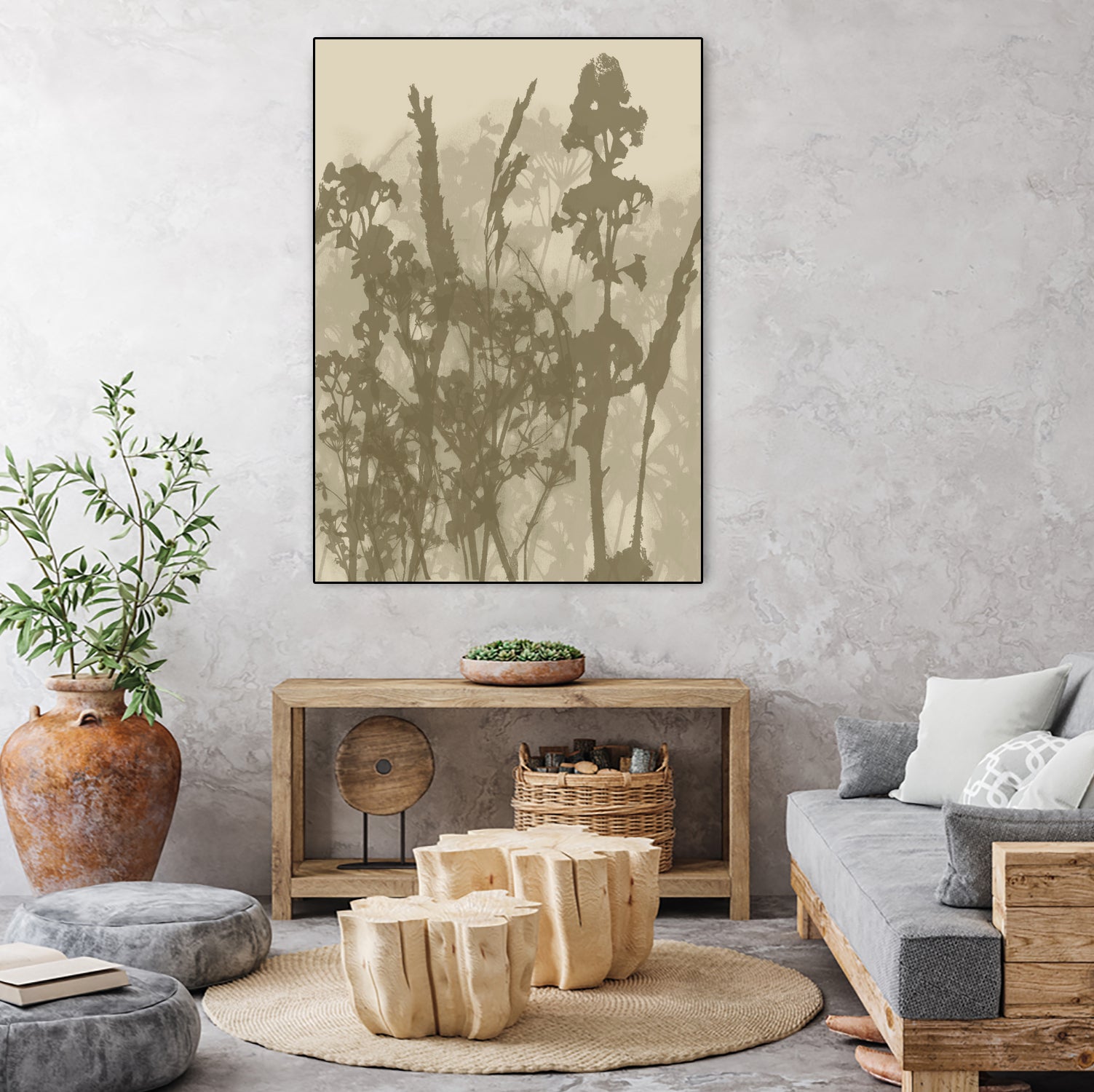 Misty Meadow. Abstract Botanical Art No.10 by Dina Dankers on GIANT ART - 5000 illustration