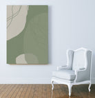 Modern Abstract Minimalist  Shapes In Sage and White  0008 by Dina Dankers on GIANT ART - abstract drawing