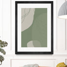 Modern Abstract Minimalist  Shapes In Sage and White  0008 by Dina Dankers on GIANT ART - abstract drawing