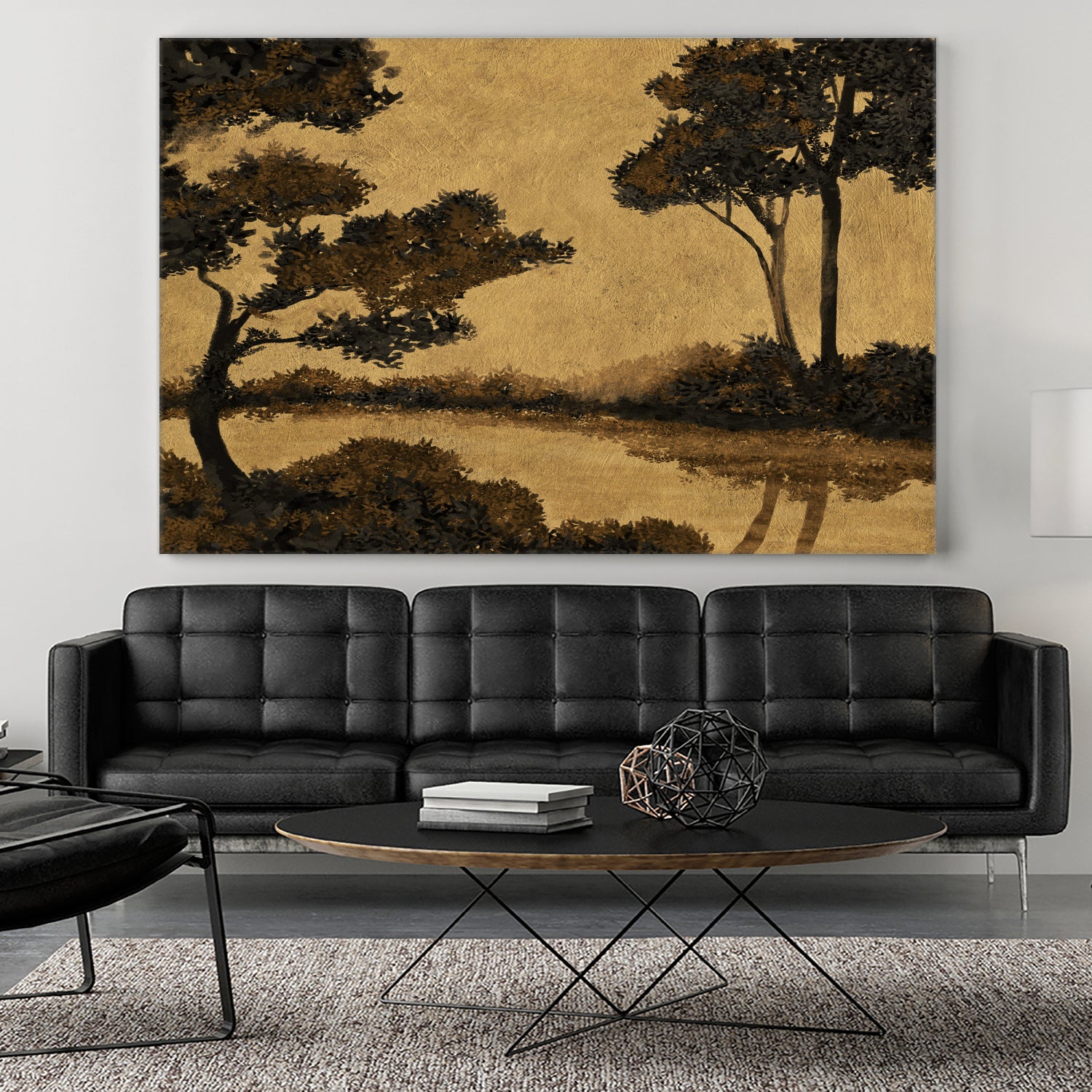 Wooland Pond by Dan Hobday on GIANT ART - nature and landscapes painting