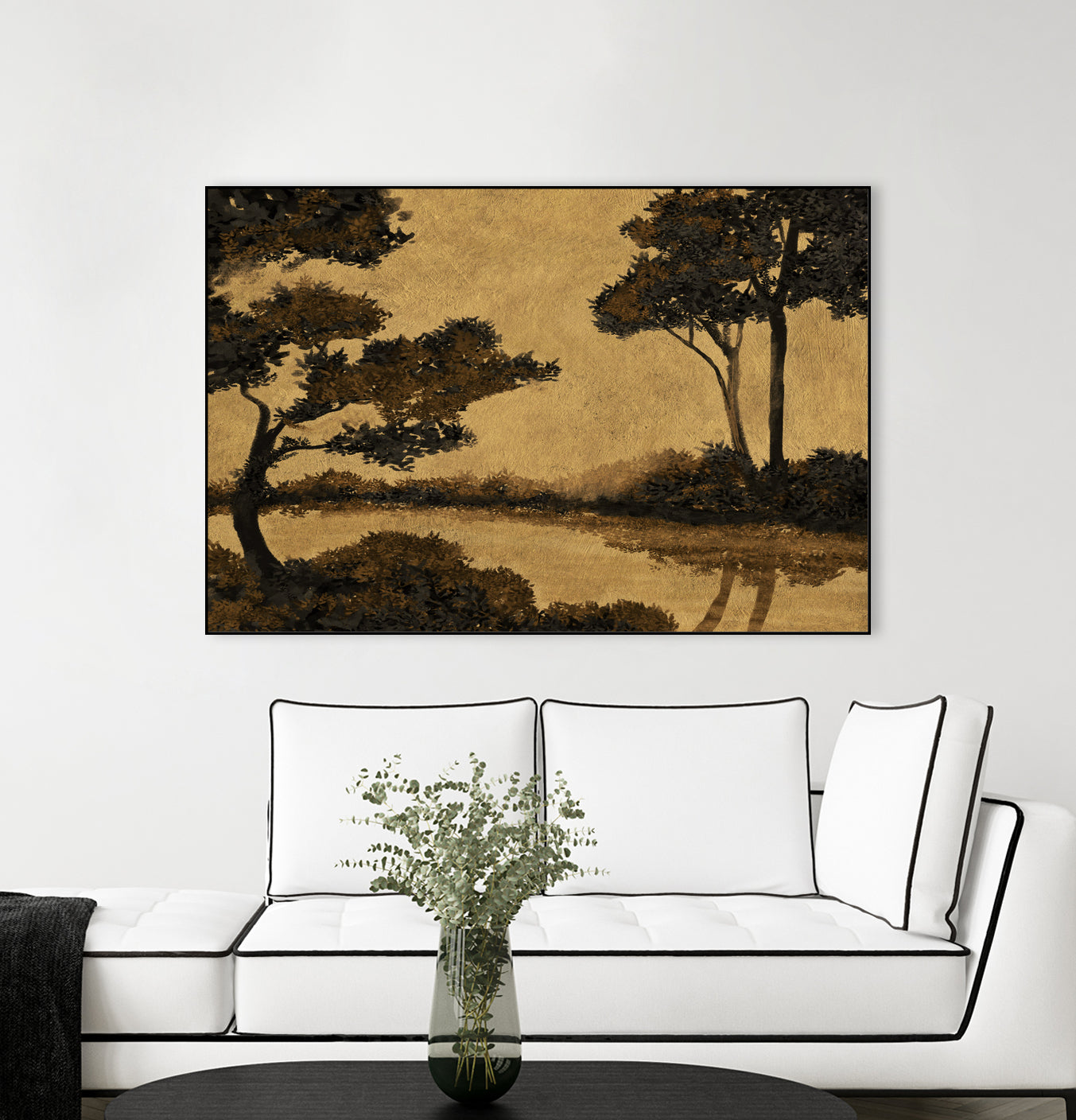 Wooland Pond by Dan Hobday on GIANT ART - nature and landscapes painting