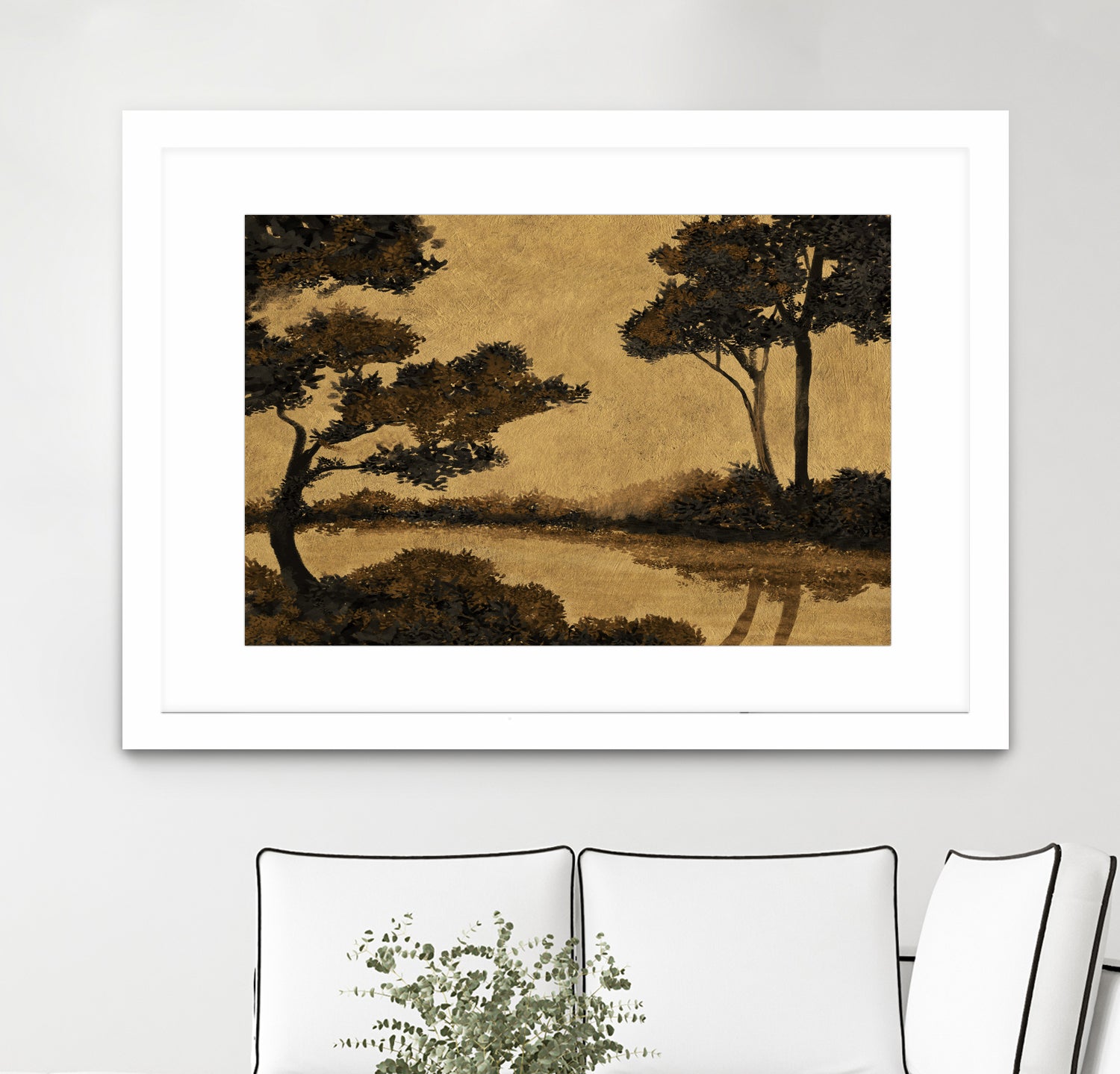 Wooland Pond by Dan Hobday on GIANT ART - nature and landscapes painting