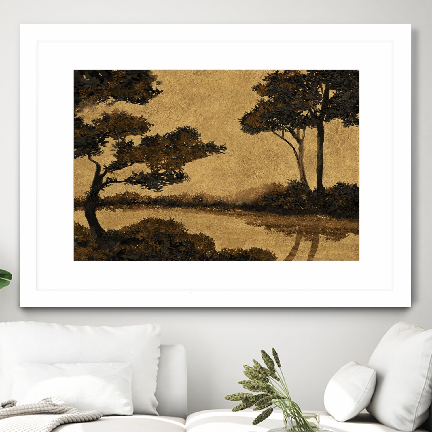 Wooland Pond by Dan Hobday on GIANT ART - nature and landscapes painting