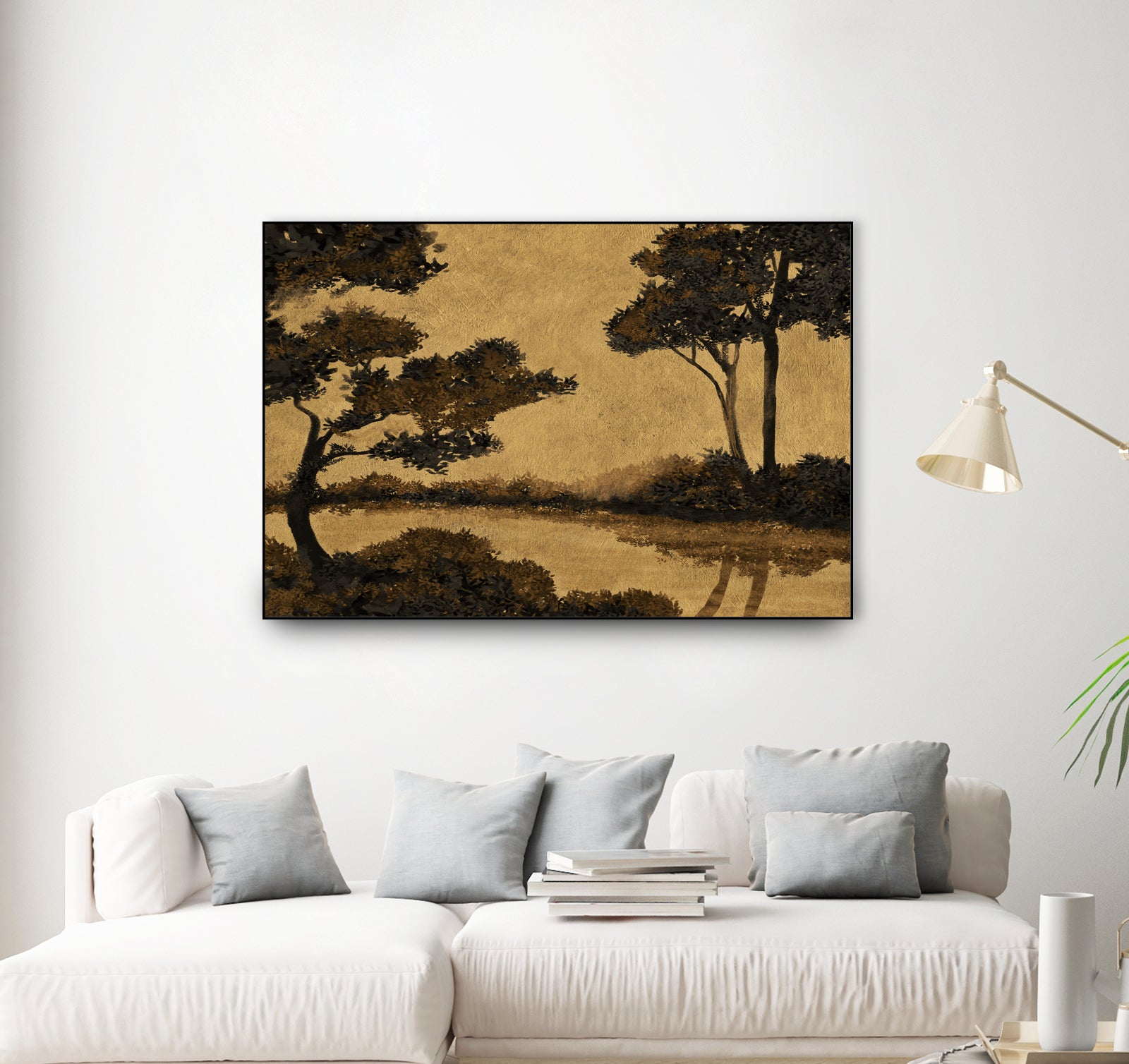 Wooland Pond by Dan Hobday on GIANT ART - nature and landscapes painting