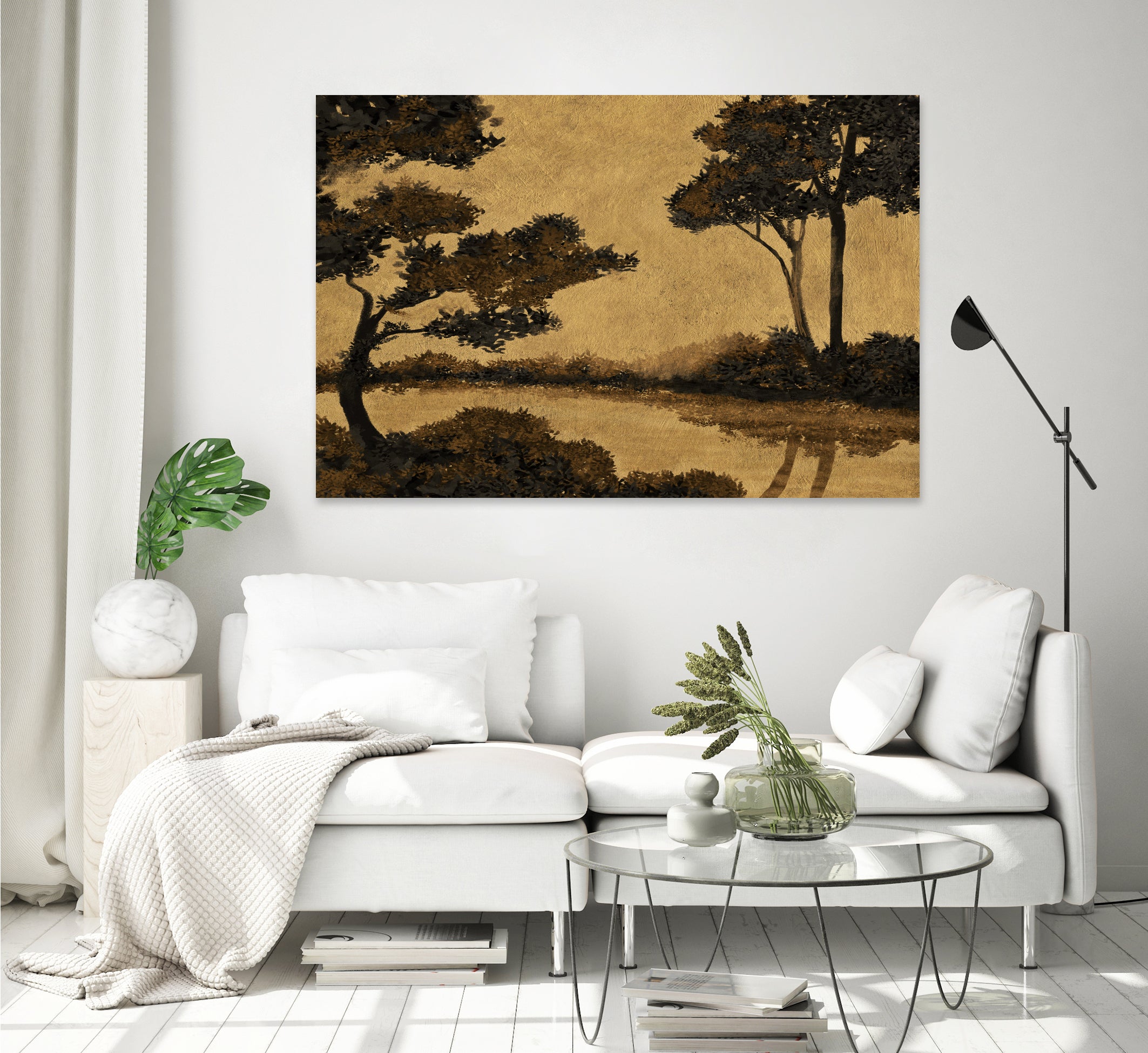 Wooland Pond by Dan Hobday on GIANT ART - nature and landscapes painting